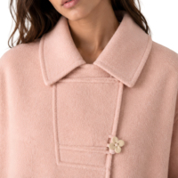 Manteau long réversible en polaire et laine pour femme Boying, style alpaga, nouvelle collection hiver, mode, vente en gros OEM ODM