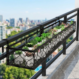 Support de plantes suspendu en métal avec motif décoratif en spirale pour plantes succulentes et plantes vertes de jardin - Product Image 5