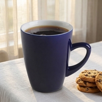 Tasse à café en céramique bleue Yanxiang la plus populaire de 2026 – Tasse à latte personnalisée en céramique pour la maison, l'hôtel et le bureau