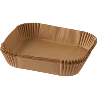 Revêtement jetable carré en pulpe alimentaire pour friteuse à air, double face, enduit d'huile, 8 pouces, résistant à la graisse, imperméable, écologique, pour four