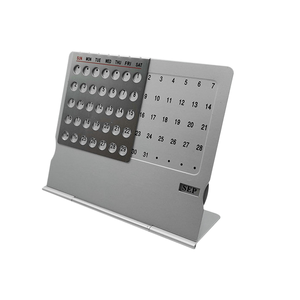 Promotional Desktop Business Gift Desk Calendar Perpetual Calendar Holder with LOGO