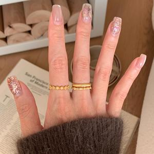 Bague en argent pur S925, style antique brossé, avec diamant en forme de larme taille princesse, luxe léger, style palais haut de gamme - Product Image 5