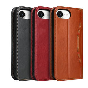 Funda de cuero genuino con función de billetera clásica Flip Folio para teléfono móvil Smart View para <span class=keywords><strong>iPhone</strong></span> 17 16 SE 16 Pro Max 15 14 <span class=keywords><strong>13</strong></span> - Product Image 6