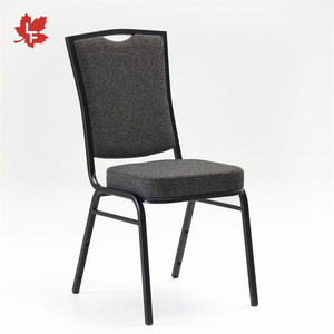 Toptan Büyük Ziyafet Sandalyesi Salon Siyah Kumaş Döşemeli Sandalye İstiflenebilir Düğün Ziyafet Sandalyesi Etkinlikler İçin - Product Image 3