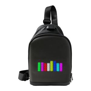 Sac banane LED dynamique et coloré, sac à dos lumineux DIY pour ville, affichage <span class=keywords><strong>GIF</strong></span> animé mobile, sac LED publicitaire, sac à dos LED design - Product Image 1