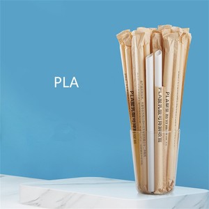 Colored Drinking Bendy Pla Straw Disposable Straw Biodegradable Straws
