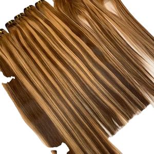 Extensiones de Cabello Humano Virgen Rizado Natural de un Solo Donante con Cutículas Alineadas, en Paquete, Color Piano con Reflejos, en Oferta - Product Image 2
