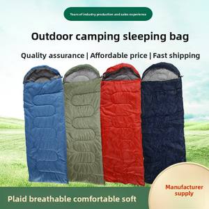 <span class=keywords><strong>Sac</strong></span> <span class=keywords><strong>de</strong></span> <span class=keywords><strong>couchage</strong></span> portable pour adulte, <span class=keywords><strong>hiver</strong></span>, randonnée, camping en plein air, design enveloppe épaissi, polyester, 3 saisons, pique-niques, coton - Product Image 5