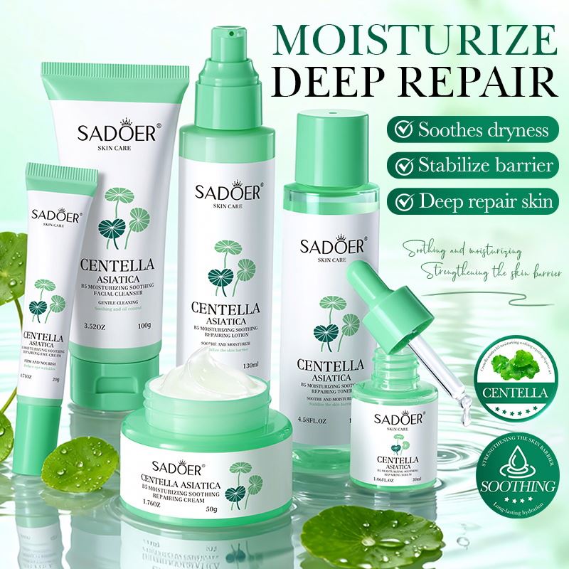 SADOER Centella Asiatica B5 Feuchtigkeitsspendendes Beruhigendes Reparatur-Sechser-Set Aufhellende Nährende Straffende Gesichtspflegeprodukte****^^^^ https://www.siboasi.com