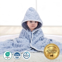 Peignoir de bain pour bébé en polaire corail super absorbant et épais, à séchage rapide, avec capuche motif animal mignon, doux et chaud, pour garçons et filles, usage domestique
