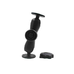 Soporte de bola doble de 1.5'' con dos placas redondas VIN-C-003 con brazo mediano para montaje de tabletas en vehículos por perforación - Product Image 3