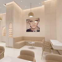 MS Custom Modern Nail Salon : Conception complète de magasin, station d'exposition pour salon de manucure, mobilier de salon de beauté et de coiffure, design d'intérieur