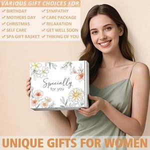 LANJO Self Care <b>Gifts</b> Basket With Mug Socks Cactus Plush Candle Soap for Unique Christmas <b>Gift</b> <b>Set</b> for Mom Her Sister Wife - Product Image 6