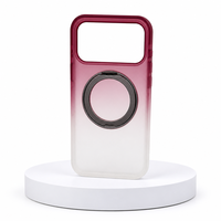 Coque de téléphone en acrylique dépoli pour iPhone 17 16 15 14 Pro avec béquille magnétique, effet dégradé, toucher doux, anti-rayures, vente en gros OEM