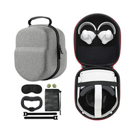 Casing Keras Baru Kompatibel dengan Oculus Quest 2 Casing Travel Headset Gaming VR Versi Dasar/Elit untuk Oculus