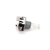 Encodeur incrémental rotatif à poussoir Terwin 12 mm avec éclairage RGB, 24 impulsions, 24 positions et interrupteur LED