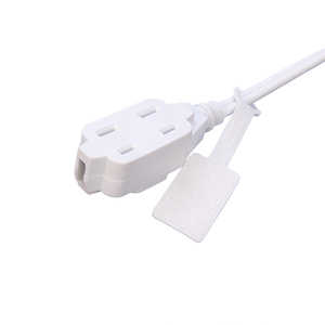Hot Sell White ETL Standard Polarized 2 Pin Plug With18 <strong>Awg</strong> <strong>Cable</strong> Plug Socket Nema 1-15p to 1-15r Male to Female Extension Cord - Product Image 5