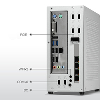 Casing Komputer RGeek Unique SR01 dari Paduan Aluminium, ITX Mini PC Towers Chassis, Casing Micro ATX