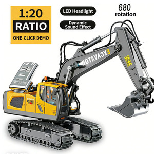 EPT 11 Canales 2.4Ghz 680 °   Excavadora de Juguete con Control Remoto, Escala 1/20, con Luces y Sonido - Product Image 2