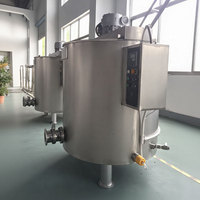 Nouveau réservoir de stockage de chocolat de 1000 L, chauffage électrique, machine de mélange industrielle alimentée par prise, agitateur, contrôle automatique de la température