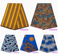 Vente en Gros Usine 100 % Polyester Tissu Batik Motif Personnalisé Tissu Imprimé Africain Véritable Tissu Wax Africain
