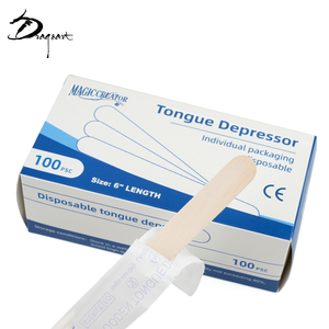 Groothandel Dragoart Tattoo Accessoires 100 Stks/doos Wegwerp Gesteriliseerde Tong Depressor Voor Dip Houten Tattoo Tong Spatel - Product Image 3