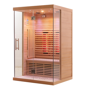 Dynamic Saunas Maxxus Toulouse 2-Person Modern Electric Far Infrared 6-Panel Sauna FM Radio <strong>CD</strong> Player Aux Port Apartments - Product Image 2
