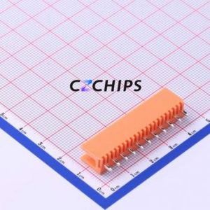 HT396V-3.96-11P Plug-in Terminal Block Through hole,P=3.96mm Connector Board-to-Board / Socket - Open 1x11P 3.96mm Orange - Product Image 2