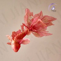 Pièces décoratives suspendues en forme de poisson géant, décorations artistiques pour les décorations de mariage, les halls d'hôtel et les restaurants de traiteur