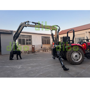 Grue forestière hydraulique DIBO CE pour tracteur, <span class=keywords><strong>attelage</strong></span> 3 points, levage 7m, avec benne à bois - Product Image 4