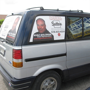 Al aire libre perforado de publicidad personalizado muchacha señal visión vinilo coche ventana películas - Product Image 1