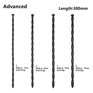 Urethrale sounds siliconen penisplug urethrale dilatatorset voor gevorderde gebruikers multi-beads 8 stuks urethrale sounding kit voor mannen - Product Image 3