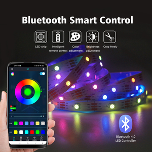 Precio de fábrica, decoración de sala de juegos, luz de retroiluminación de Tv, 5M, 5V, 5050, tira de luz <span class=keywords><strong>Led</strong></span> Flexible impermeable con control remoto - Product Image 2