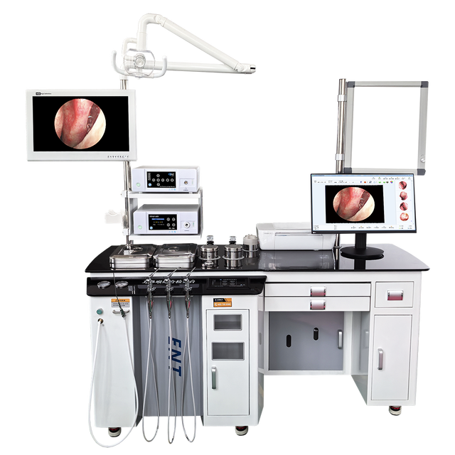 UMH-3202 Made China Complete Otolaryngology ENT Treatment Unit Full HD Endoscopy Camera System CE Certified Class II 1 Year