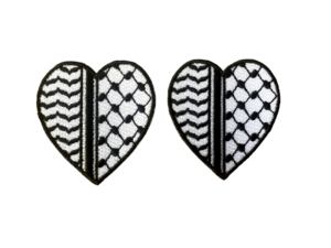 New Keffiyeh nghe hình dạng thêu sắt-on các bản vá lỗi, palestine huy hiệu vá tùy chỉnh thêu các bản vá lỗi, Hat các bản vá lỗi - Product Image 2