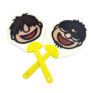 พัดพลาสติกพิมพ์โลโก้ราคาถูกสำหรับโปรโมชั่น - Product Image 1