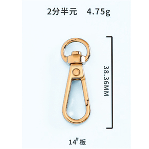 Nueva hebilla giratoria de Metal para bolsos, gatillo de aleación de Zinc resistente, gancho a presión, accesorios de Hardware de Color chapado - Product Image 1