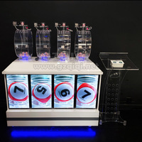 Multi cylindres 4d machine à loto avec écrans pour pick 4 jeux de loterie avec constellation ball