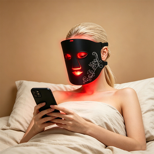 Wholesale Factory 7 Colors Red Light Therapy Facial Mask Near Infrared LED Face Red Light Therapy Mask