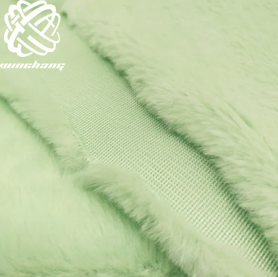 Manufacturer Price 100 Polyester Wholesale Long Pile Plush Faux Rabbit Fur Fabric For Garment
