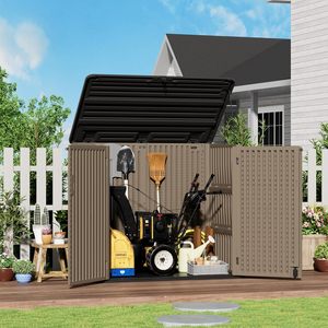 屋外プラスチックヤード樹脂工具庭収納棚付きヨーロッパスタイル - Product Image 5