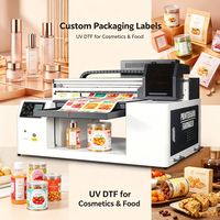 Imprimante UV à plat FunJar 5060 8 couleurs avec encre blanche pour transfert de stickers sur cristal
