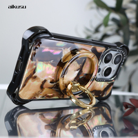 Casing HP Custom 4 Ultra Bounce Corners Impact Matte Clear TPU Magnetik Natural Shell untuk iPhone 16 15 14 13 Pro Max
