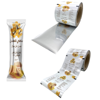 Film d'emballage de sachet de miel royal en plastique brillant de papier d'aluminium de 12g pour l'emballage de casse-croûte de chocolat de miel