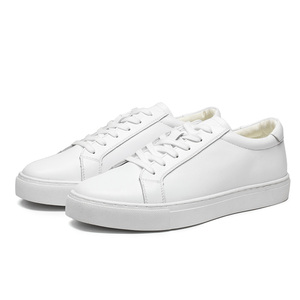 Chaussures décontractées élégantes pour hommes en cuir véritable respirant, chaussures basses pour hommes - Product Image 3