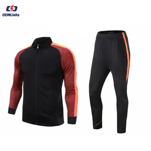 Survêtements d'entraînement de football respirants personnalisés Survêtements de jogging pour hommes survêtements de football à séchage rapide survêtement de football par équipe pour hommes