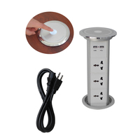 Prise électrique motorisée intelligente escamotable avec chargeur USB universel / Prise escamotable pour cuisine