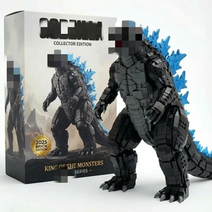 Ensemble de blocs de construction en plastique MOC de <span class=keywords><strong>dinosaure</strong></span> personnalisé Monster King DIY pour adultes et enfants, cadeau créatif, collection d'exposition - Product Image 1