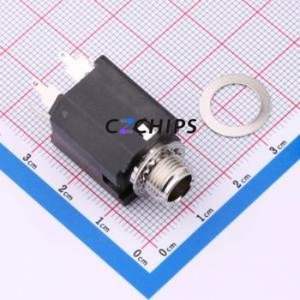 PJ-629HF-EP Audio Connector (Headphone) Through hole Component (THT) Connector 500mA 50V Phosphor Copper Silver - Product Image 1