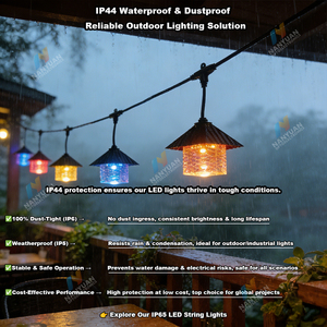 Luci a Stringa LED Impermeabili IP44 Personalizzabili, Lampadine in Plastica Infrangibile, per Esterni, Spina AC, Lunghezza 5m, Garanzia 3 Anni, OEM ODM - Product Image 2
